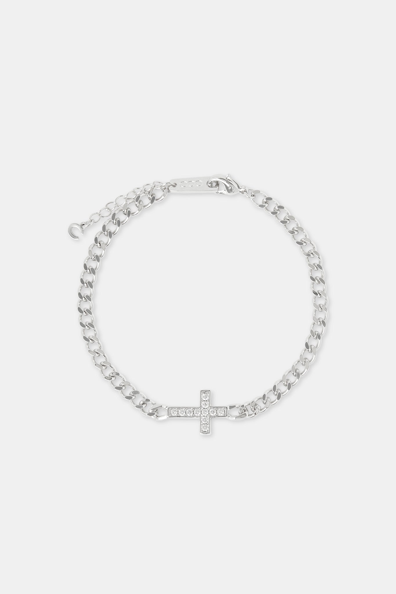 Iced Cross Cuban Bracelet - 5mm