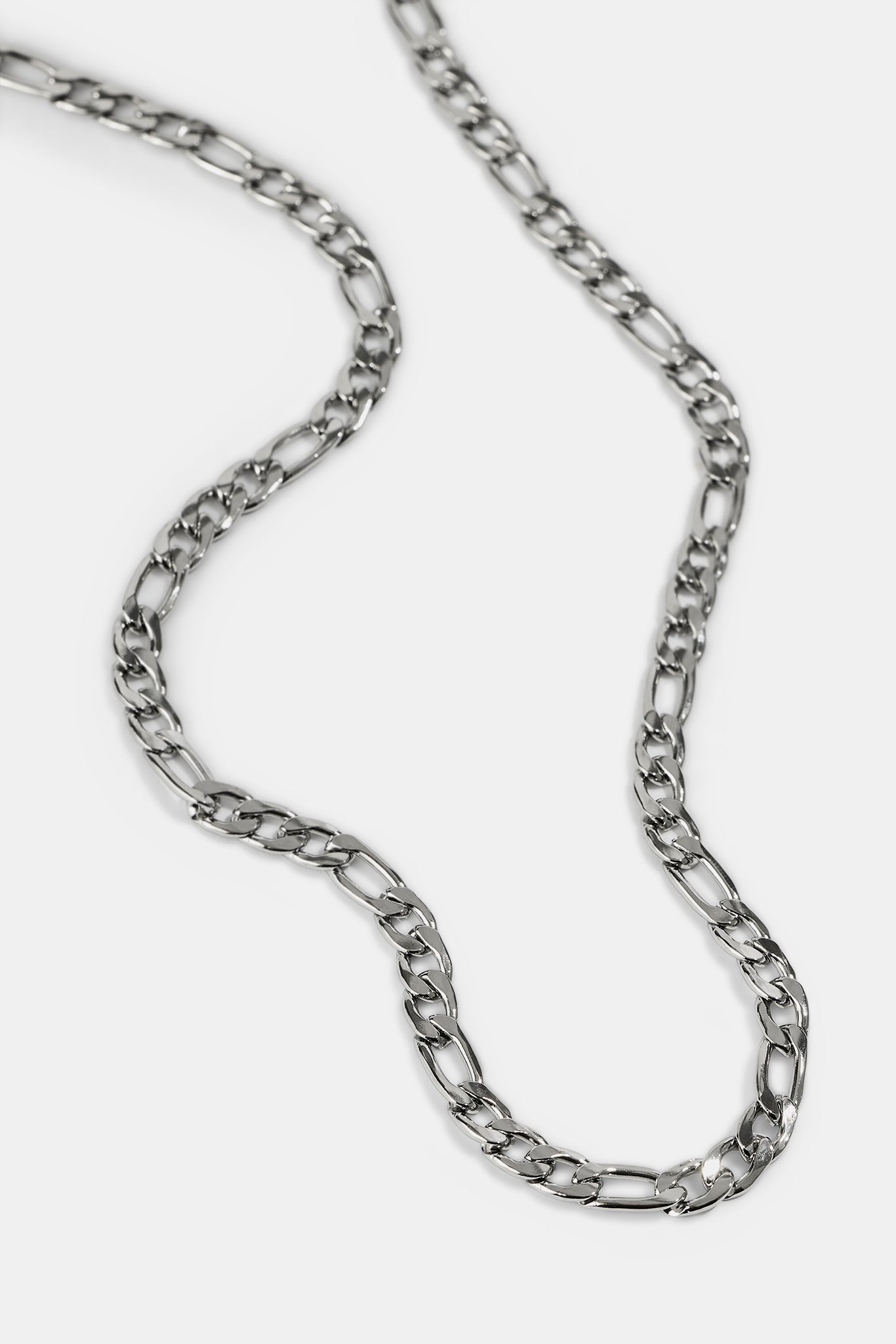 Polished Figaro Chain - 5mm - White