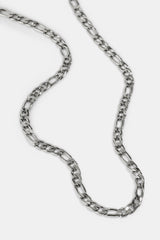 Polished Figaro Chain - 5mm - White