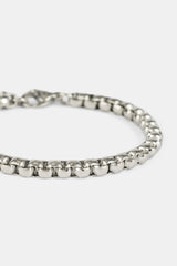 Polished Box Bracelet - 5mm - White