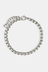Polished Box Bracelet - 5mm - White