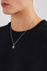 Micro Polished Star Cuban Necklace - 15mm