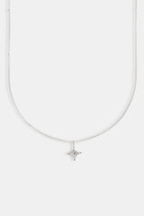 Micro Iced Star Pendant Necklace - 10mm