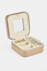 Cernucci Jewellery Travel Case - Beige