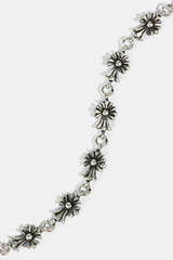 Oxidised Multi Cross Chain - 5mm - White