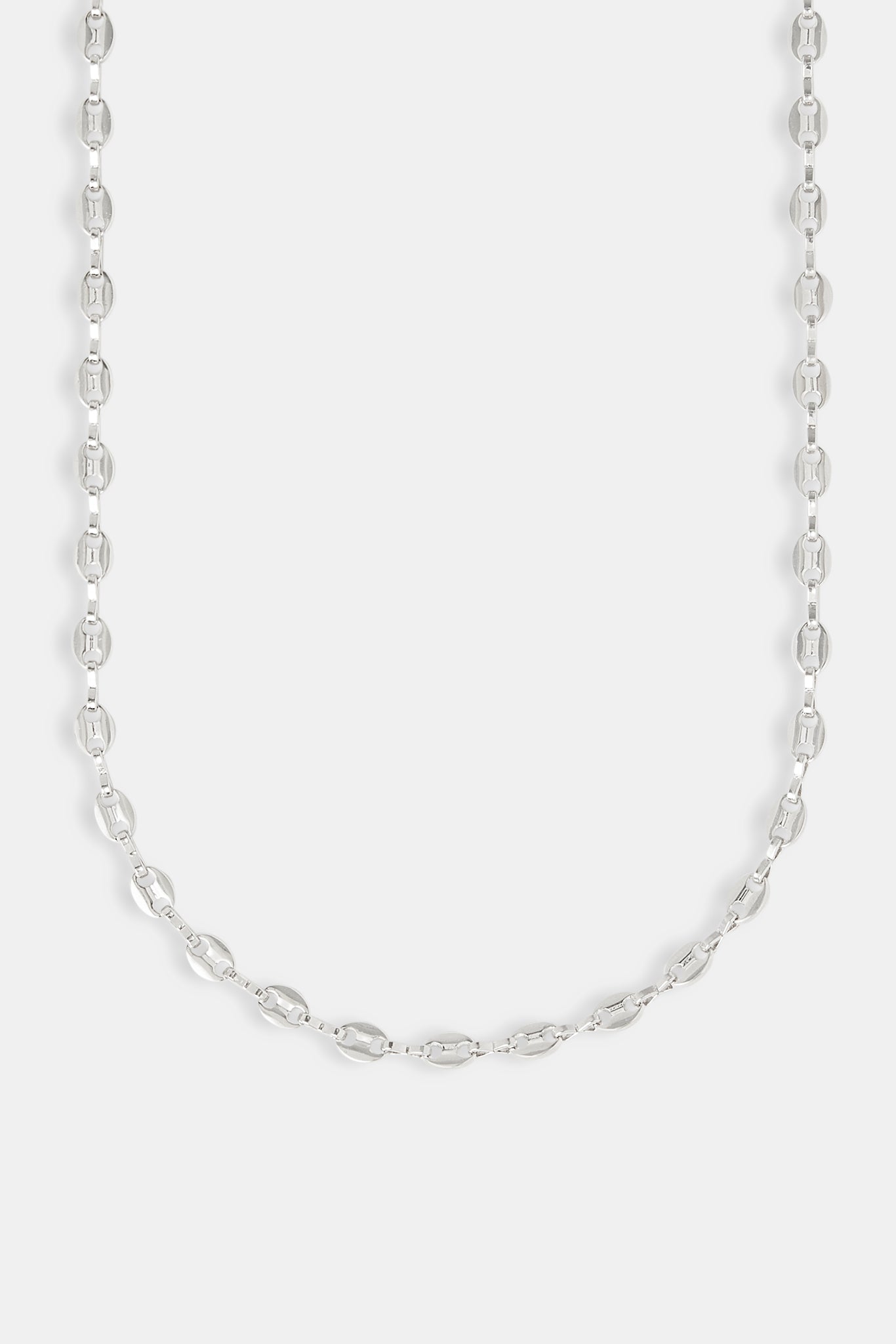 Polished Coffee Bean Chain - 5mm | Mens Chains | Shop Rolo Chains