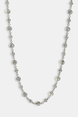Polished Multi Cross Motif Chain - 10mm - White