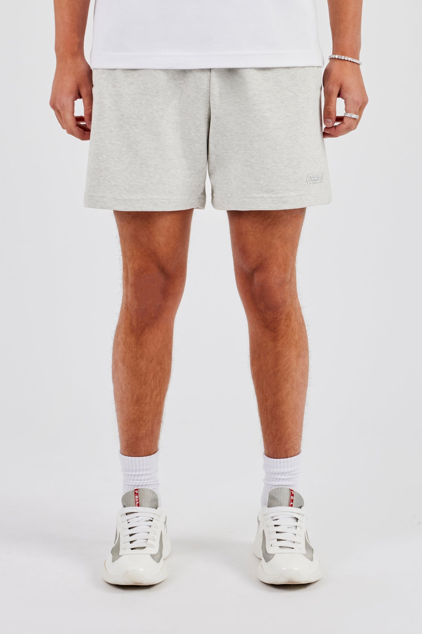 Regular Jersey Short - Grey Marl