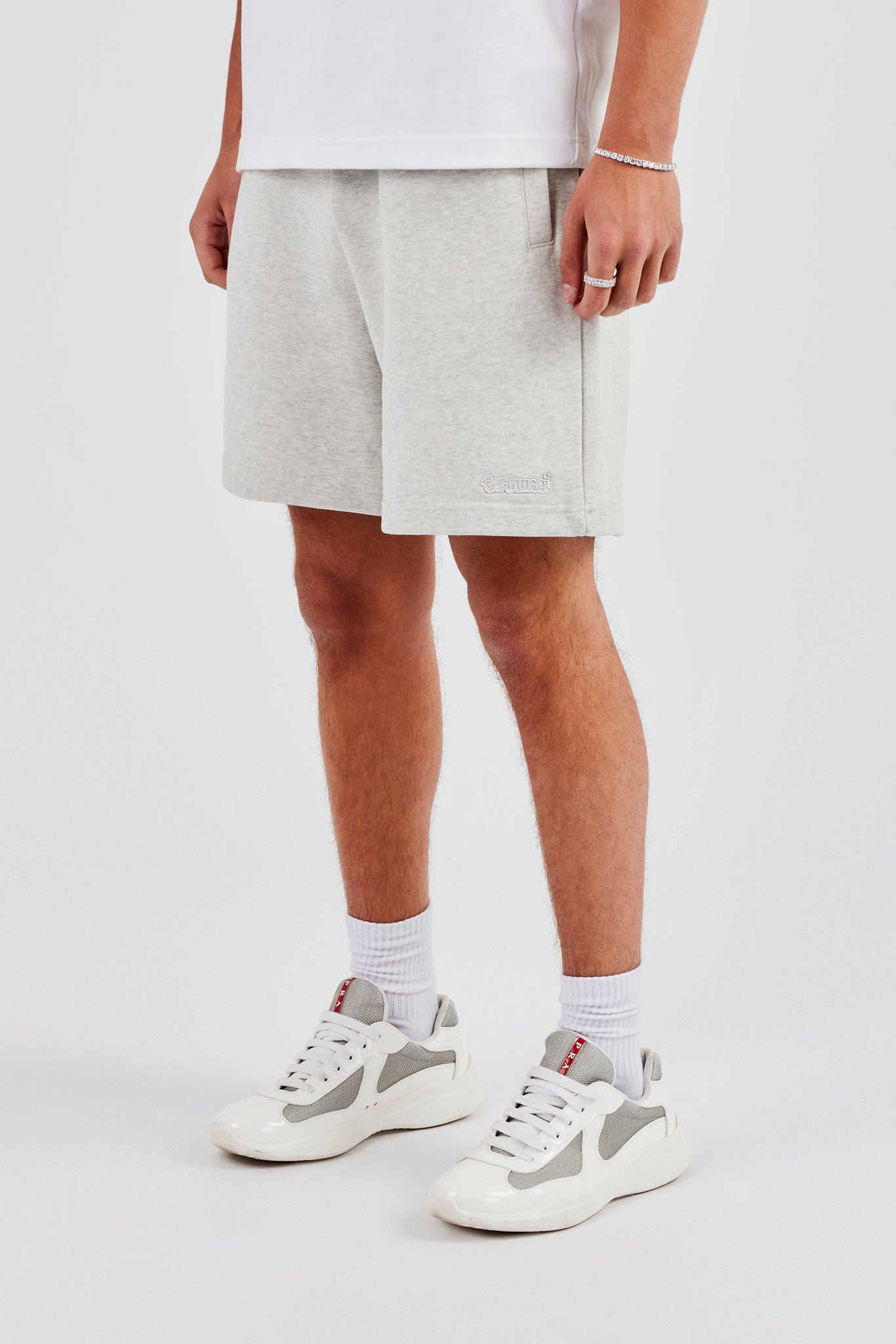 Relaxed Jersey Short - Grey Marl