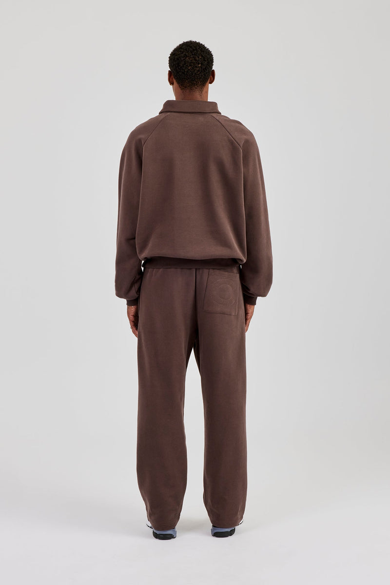 Rugby Sweater and Relaxed Jogger - Coffee