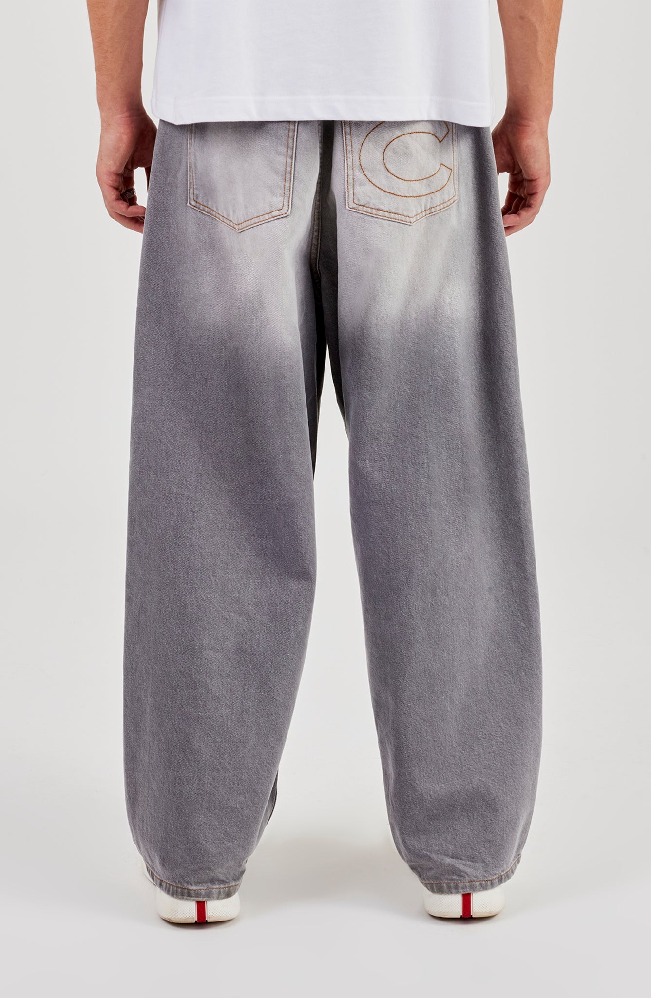 Baggy Fit Jean - Washed Grey | Mens Denim | Shop Denim Jeans at