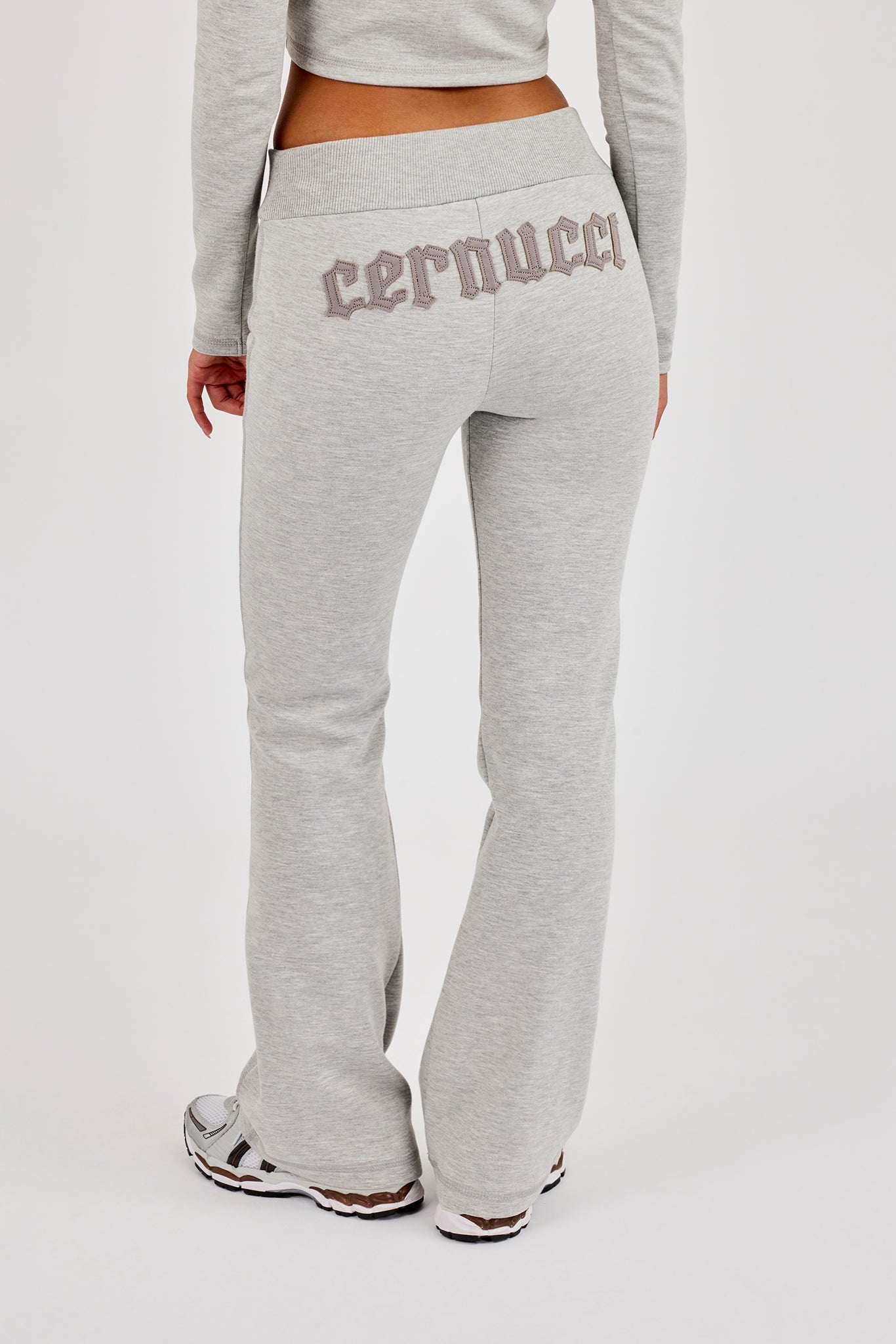 Applique Flared Bottom - Ash Grey