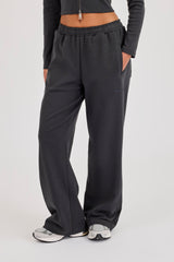 86 Applique Low Rise Baggy Jogger - Charcoal