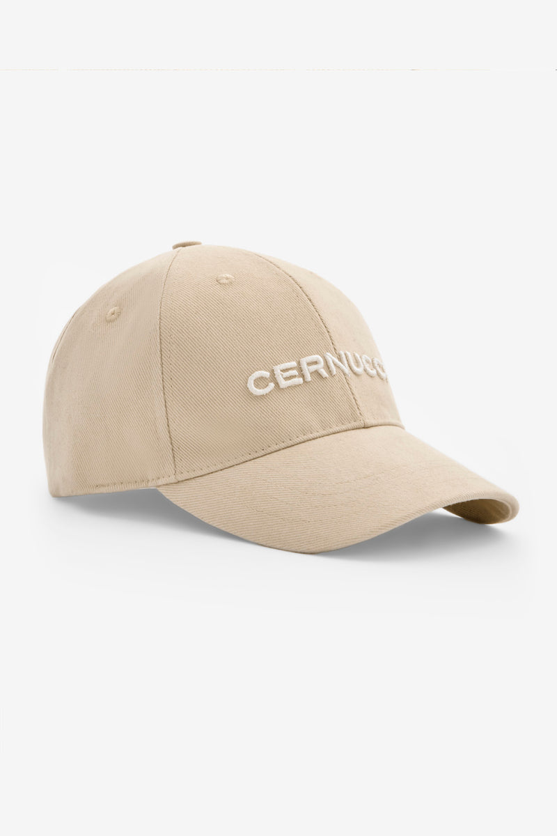 Cernucci Embroidered Cap - Latte