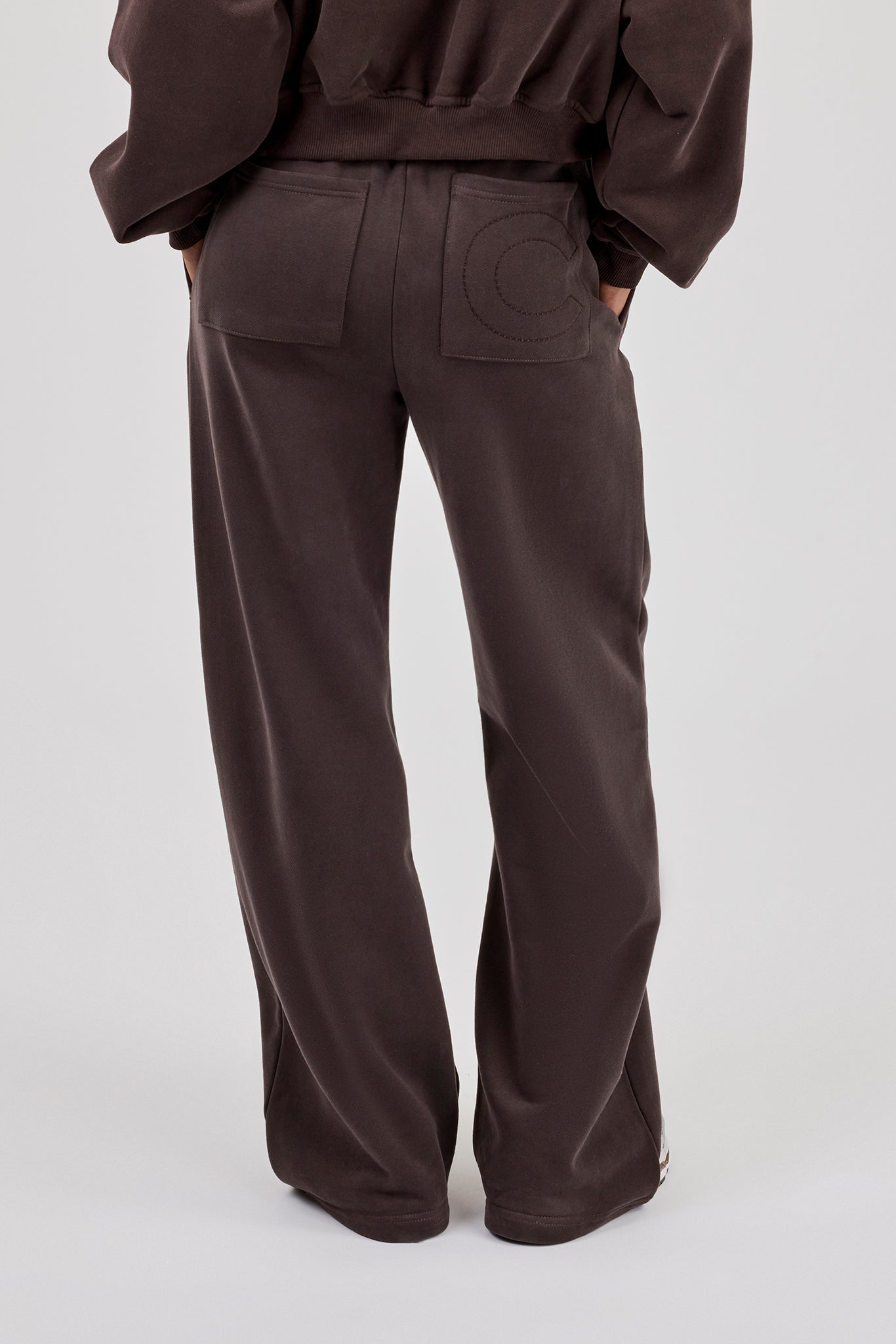 Wide Leg Jogger - Coffee