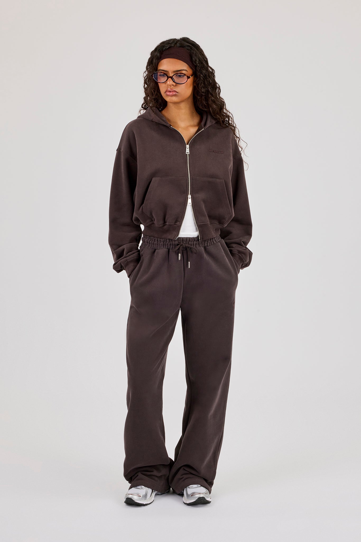Wide Leg Jogger - Coffee