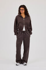 Wide Leg Jogger - Coffee