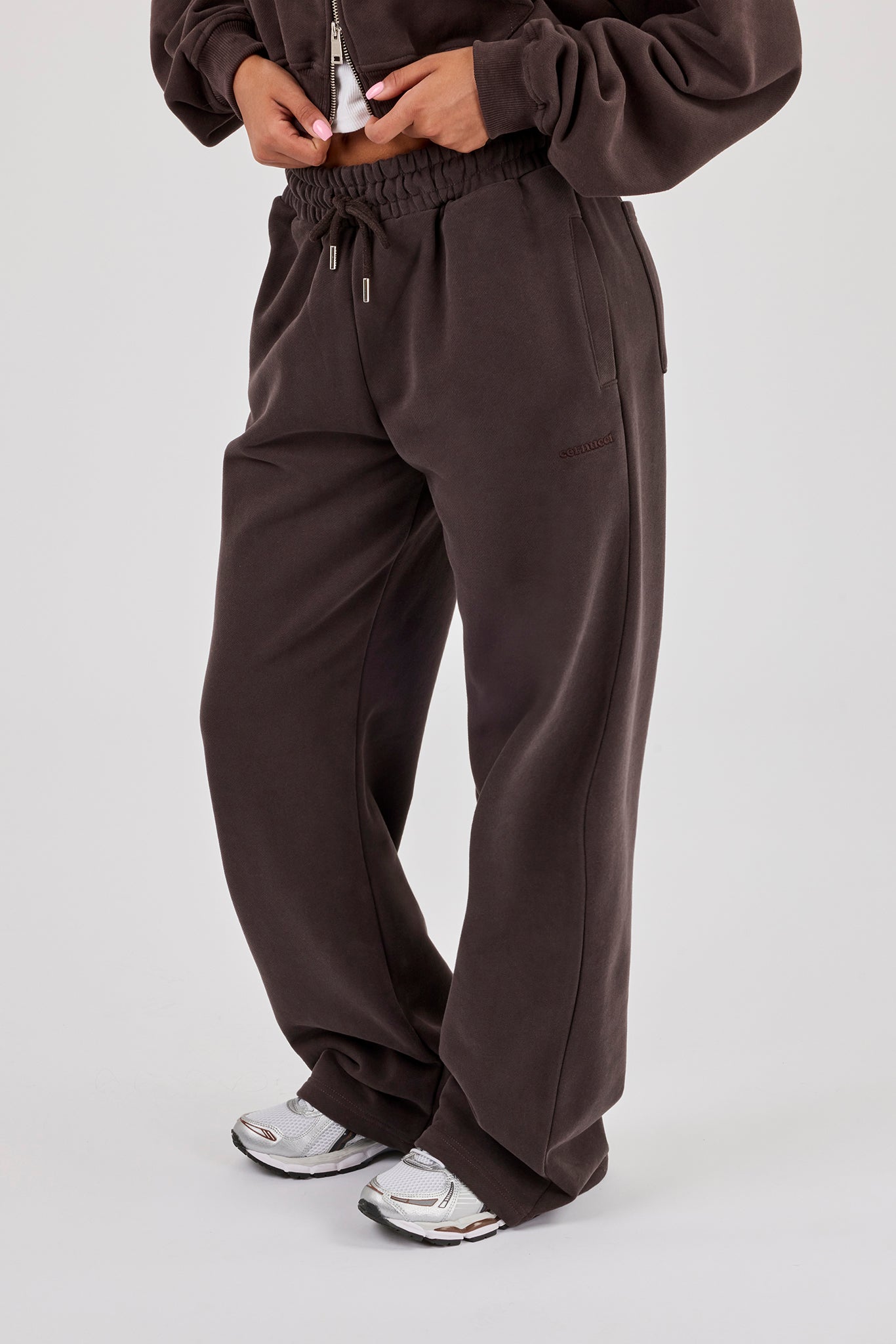 Wide Leg Jogger - Coffee