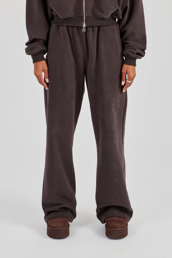 Wide Leg Jogger - Coffee