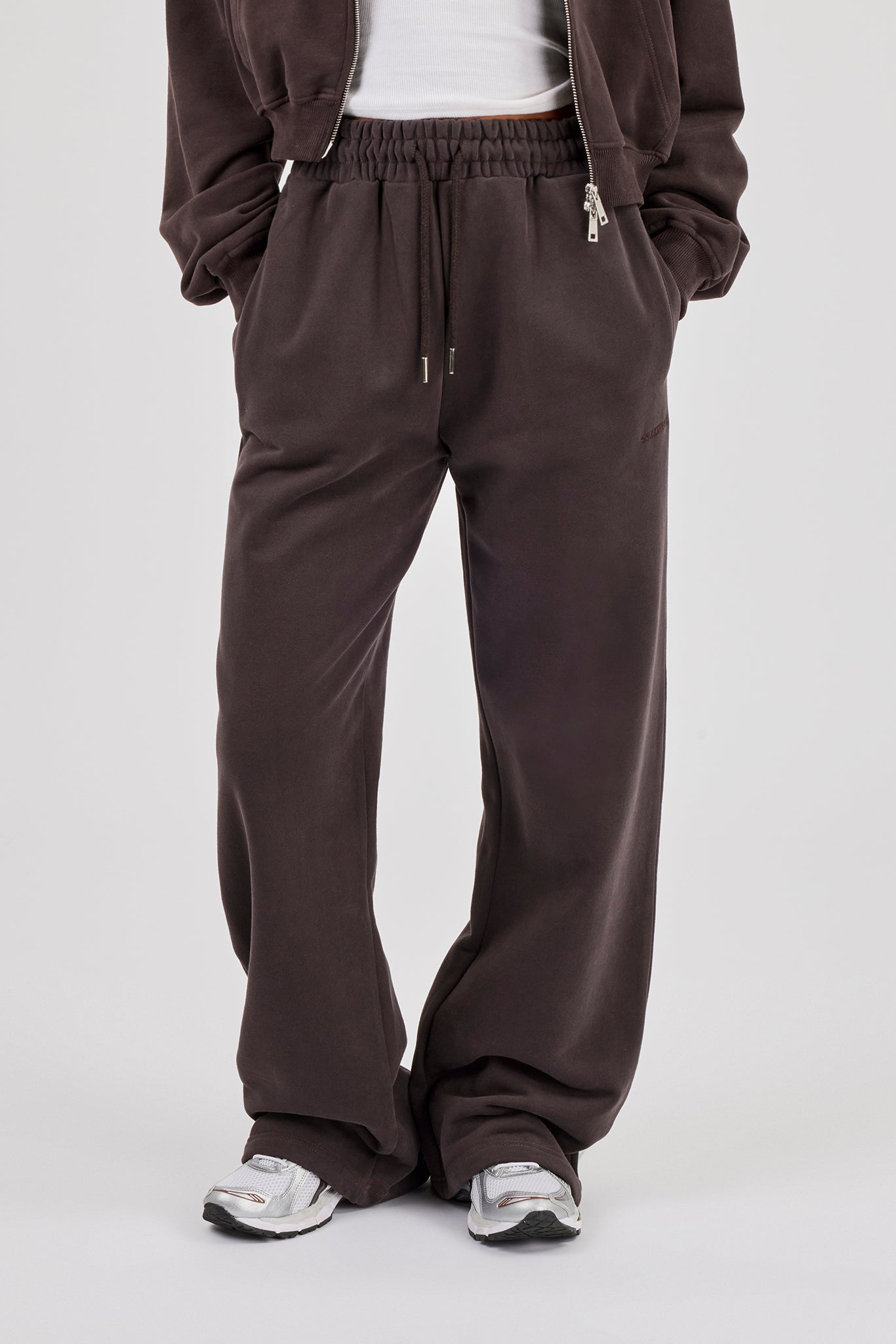 Wide Leg Jogger - Coffee