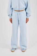 Wide Leg Jogger - Powder Blue