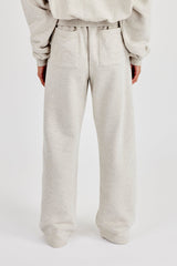 Ladies Wide Leg Jogger - Ash Grey