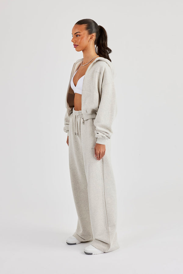 Cernucci Cropped Zip Through Tracksuit - Ash Grey