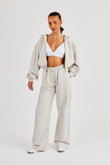 Cernucci Cropped Zip Through Tracksuit - Ash Grey