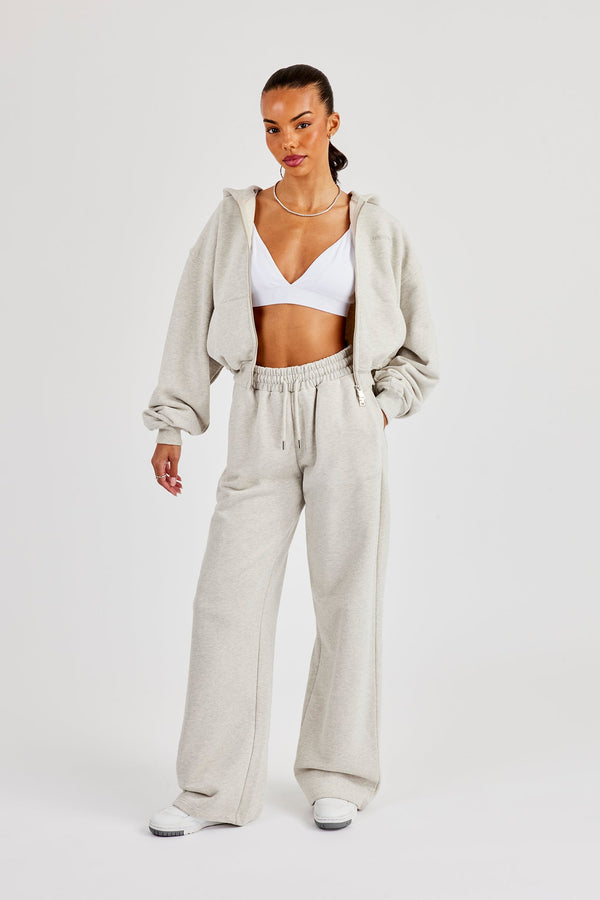 Cernucci Cropped Zip Through Tracksuit - Ash Grey