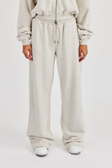 Ladies Wide Leg Jogger - Ash Grey