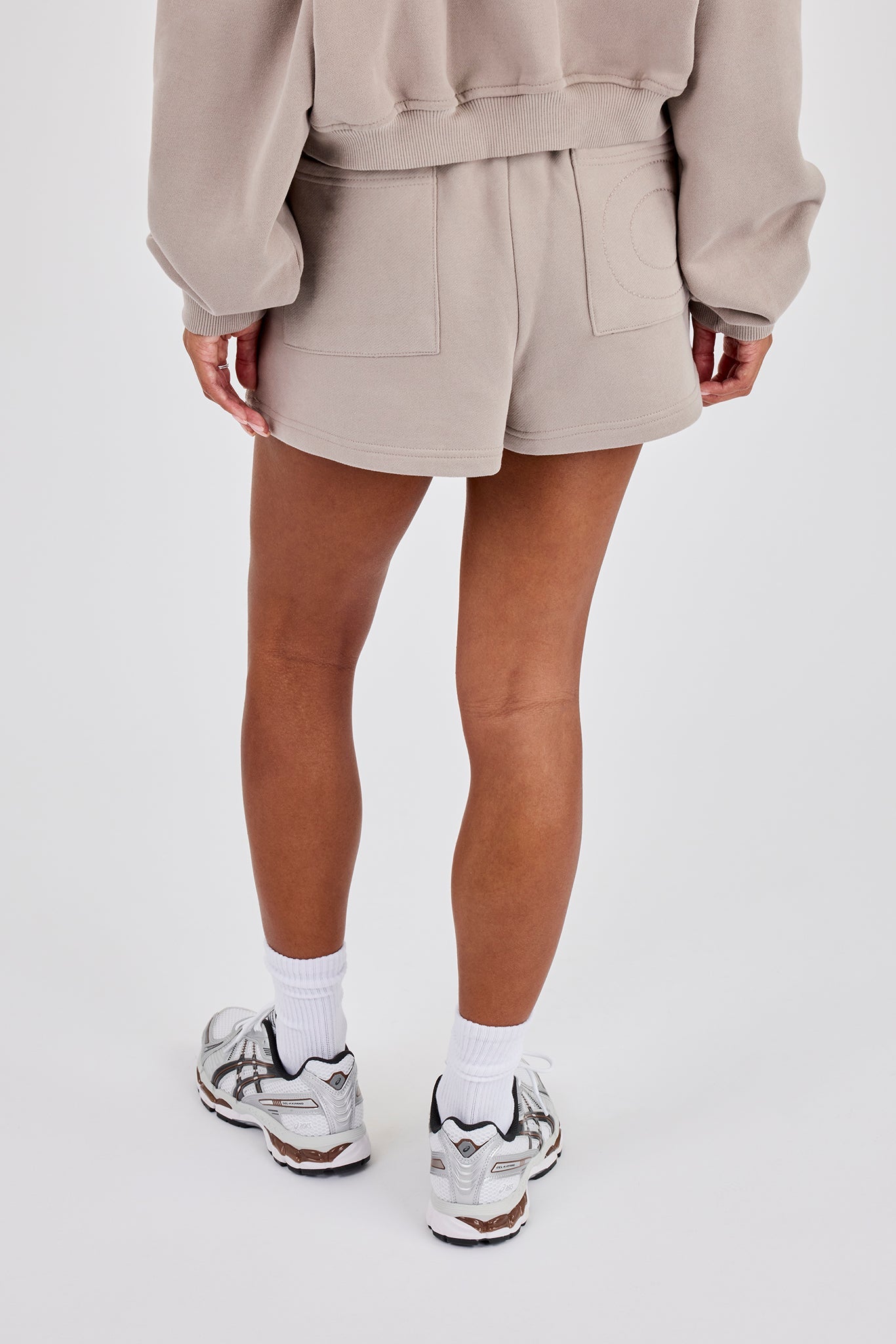 Embroidered Short - Stone