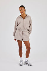 Embroidered Short - Stone