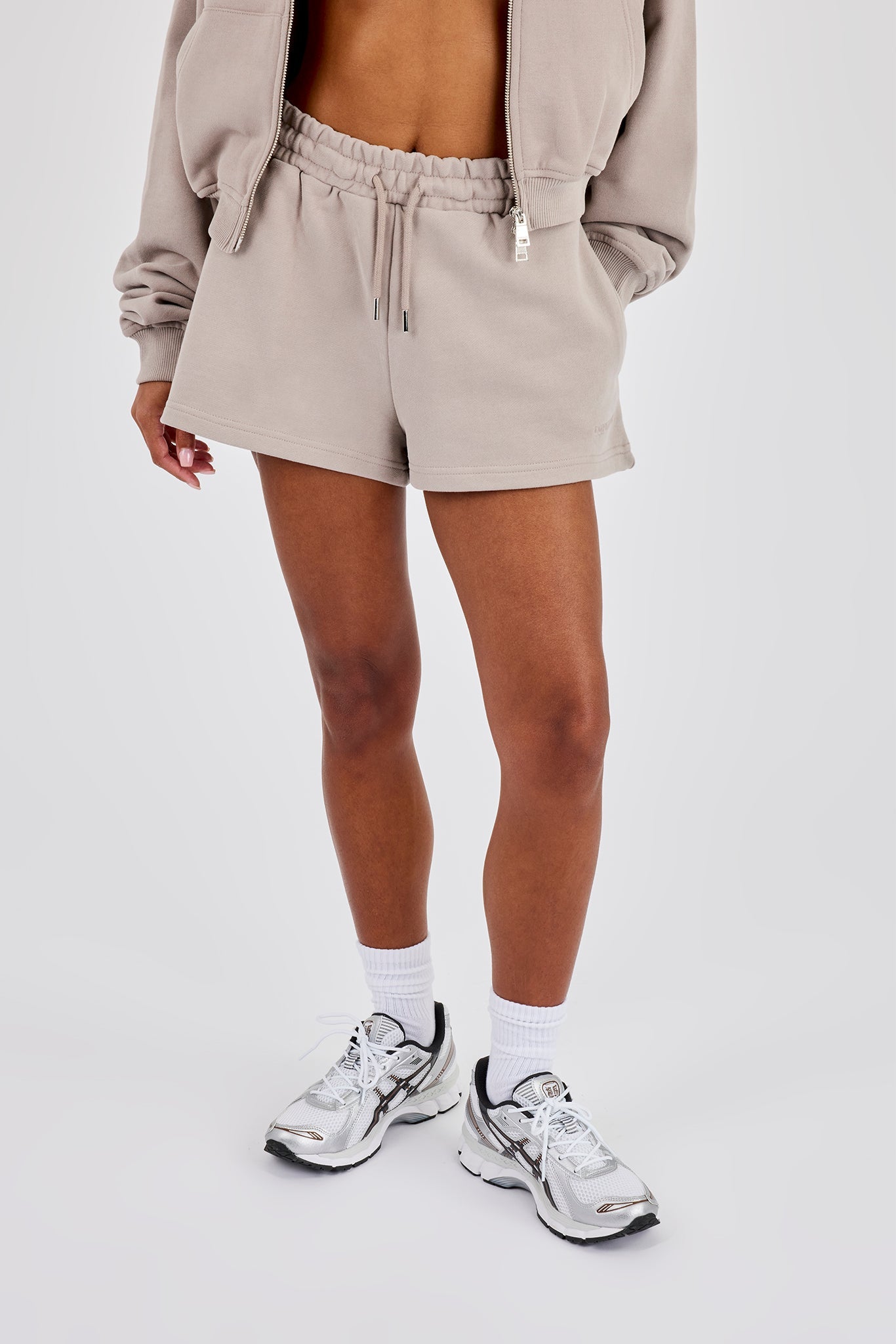 Embroidered Short - Stone