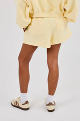Embroidered Short - Lemon