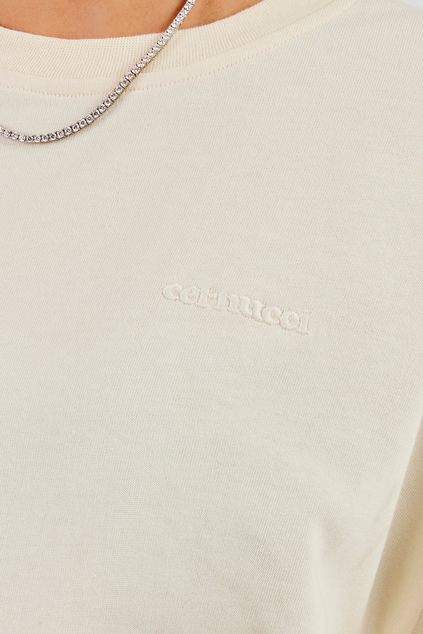 Cernucci Cropped T-Shirt - Butter Yellow