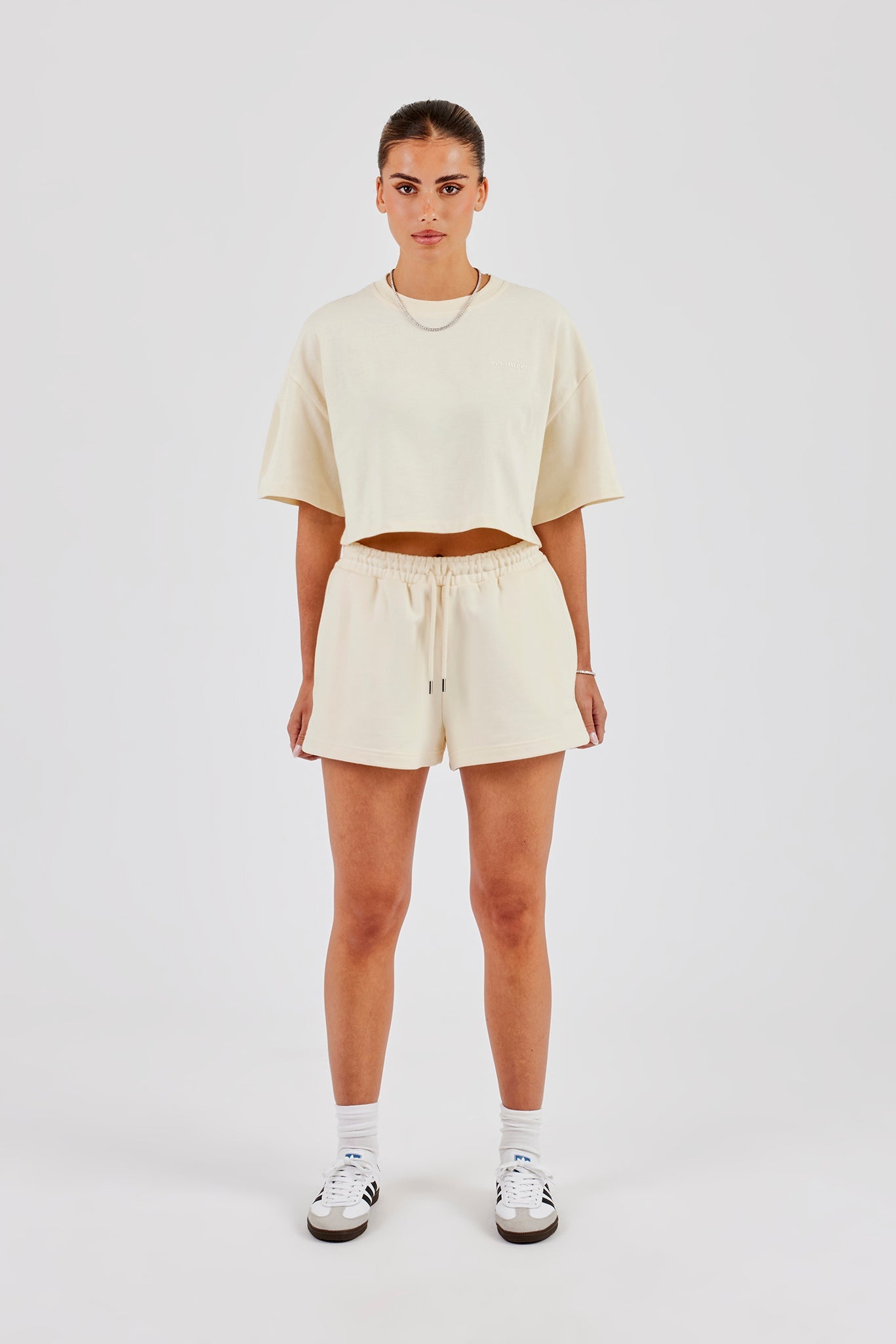 Cernucci Cropped T-Shirt - Butter Yellow