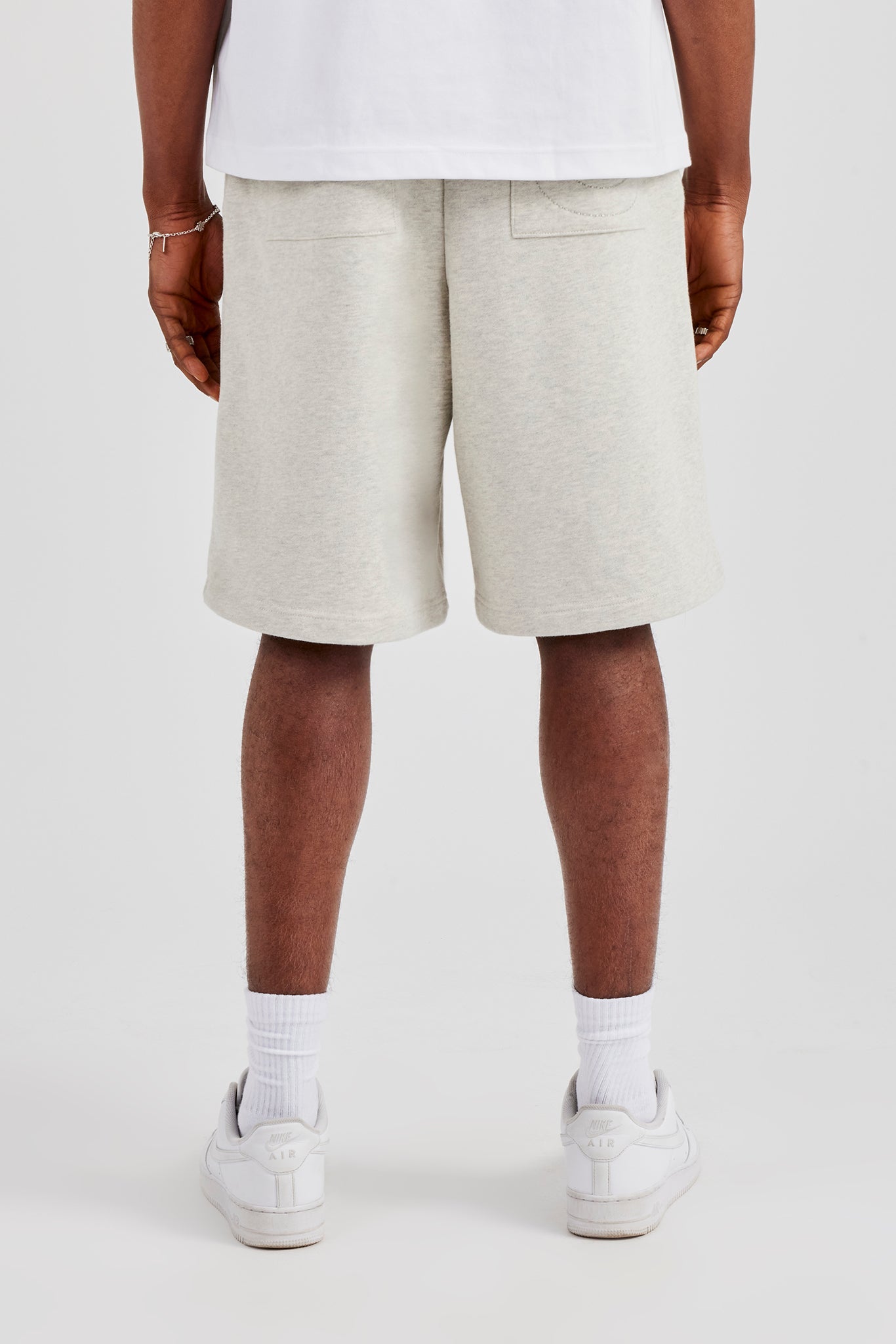 Embroidered C Jort - Ash Grey