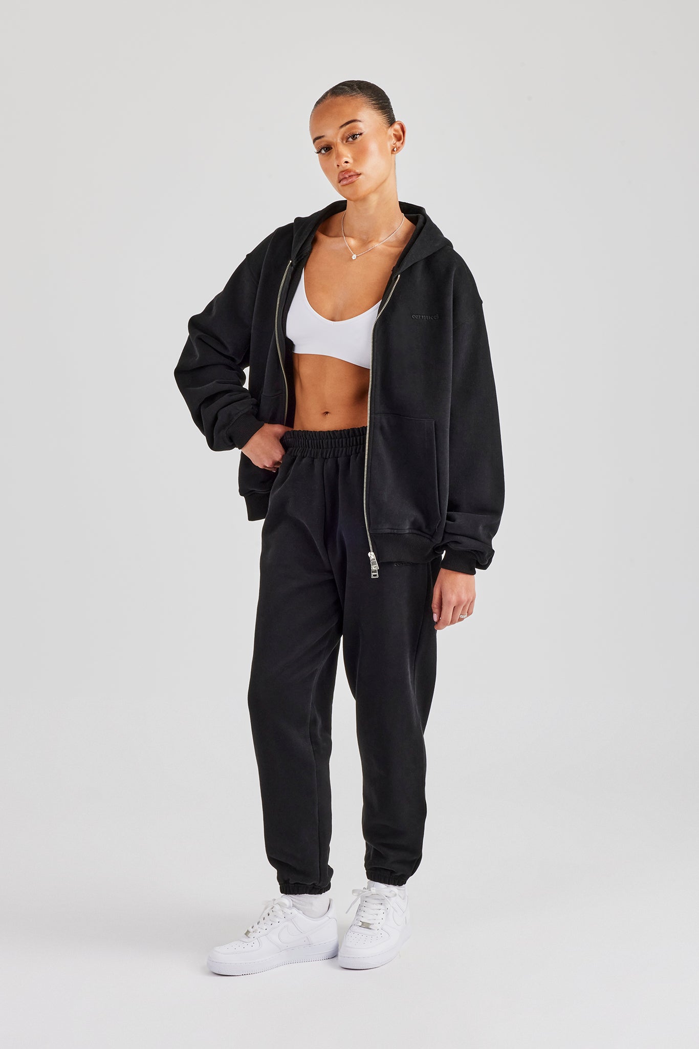 Womens Cuffed Jogger - Black