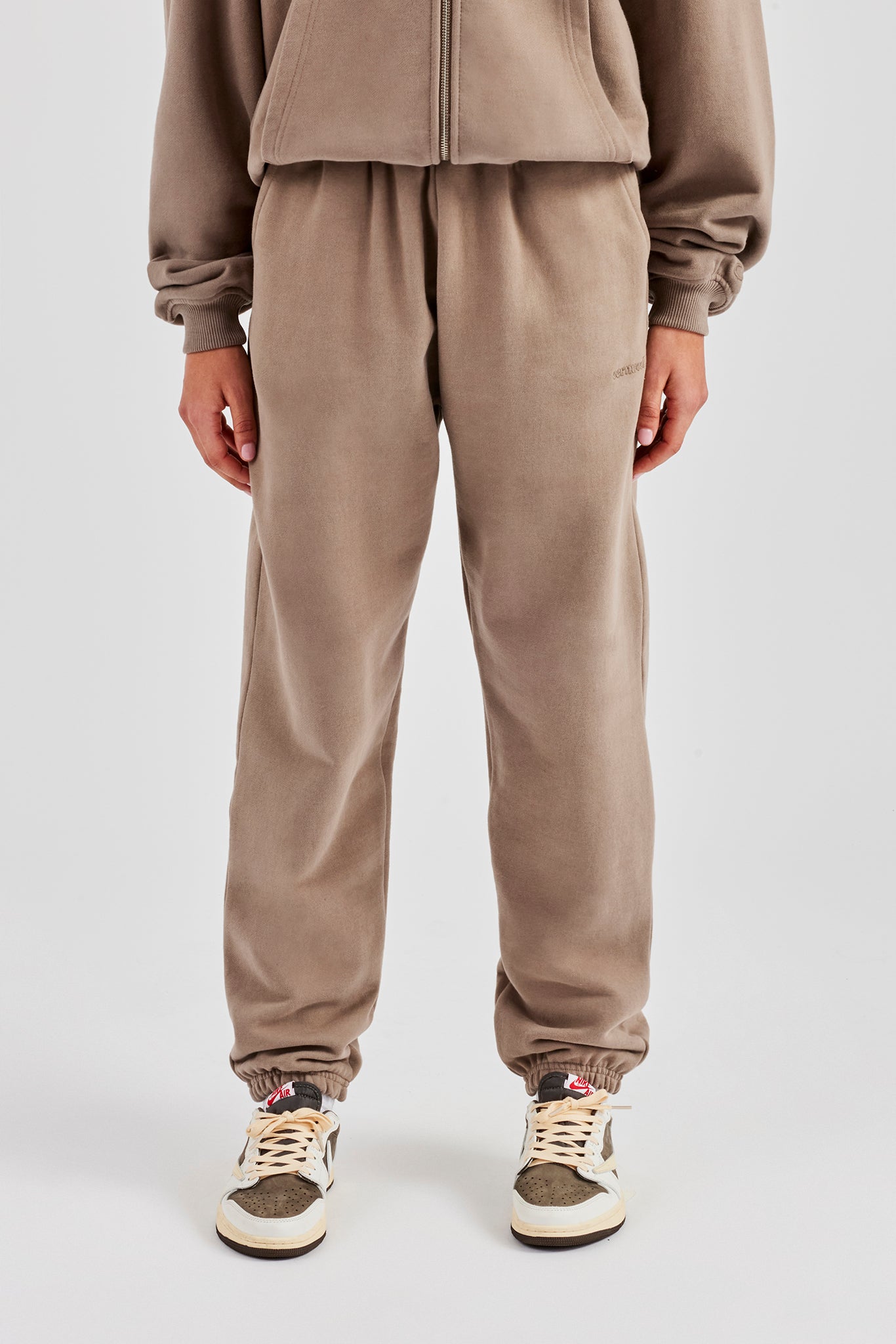 Womens Cuffed Jogger - Taupe