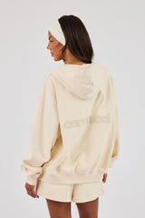 Zip Through Hoodie - Butter Yellow