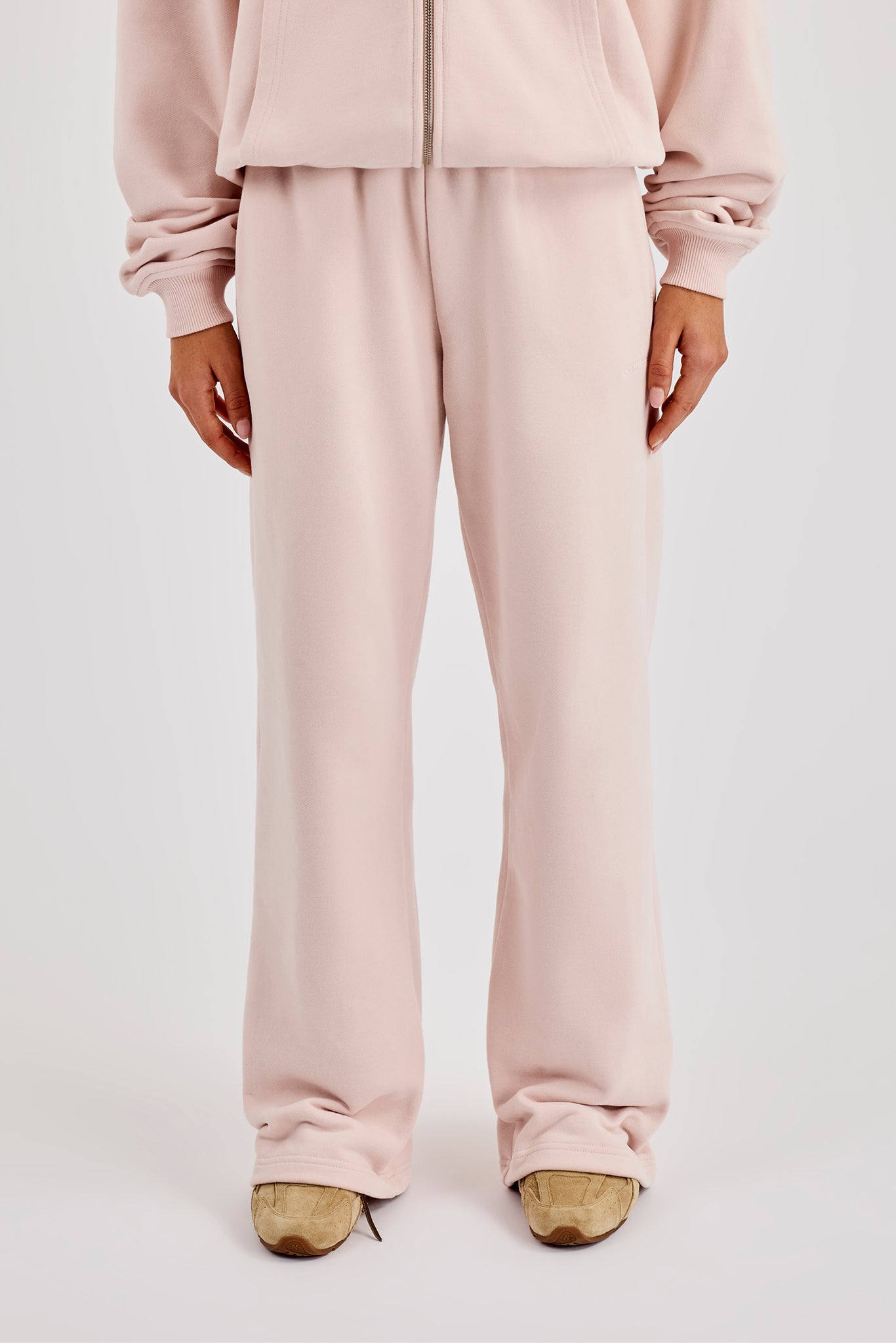 Wide Leg Jogger - Dusty Pink