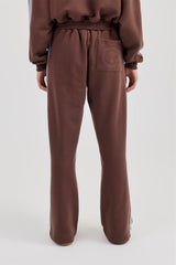 Studios Taping Wide Leg Jogger - Chocolate