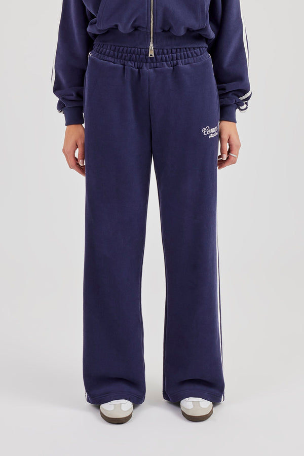 Studios Taping Wide Leg Jogger - Navy Blue