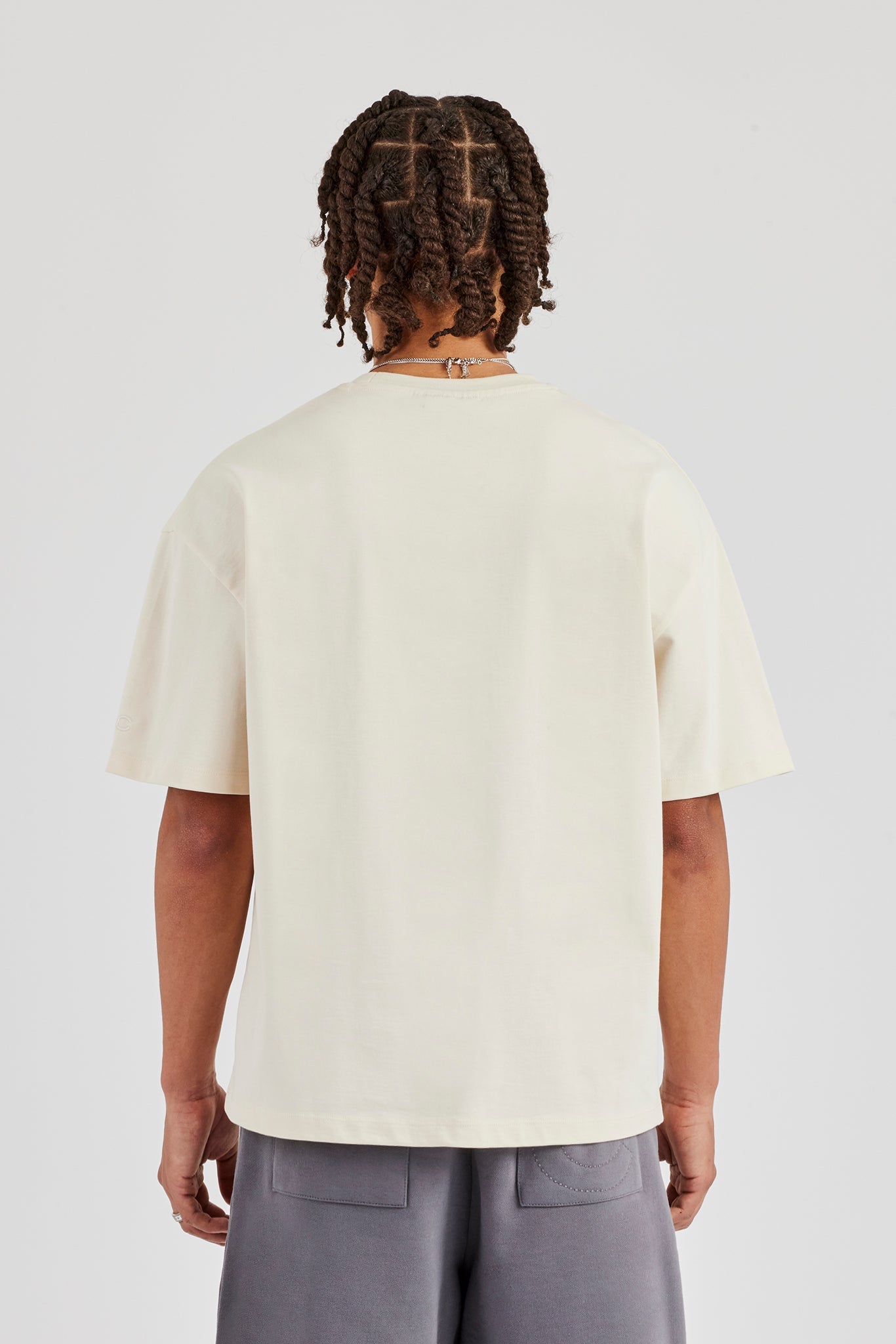 Washed Cernucci Print T-Shirt - Off White