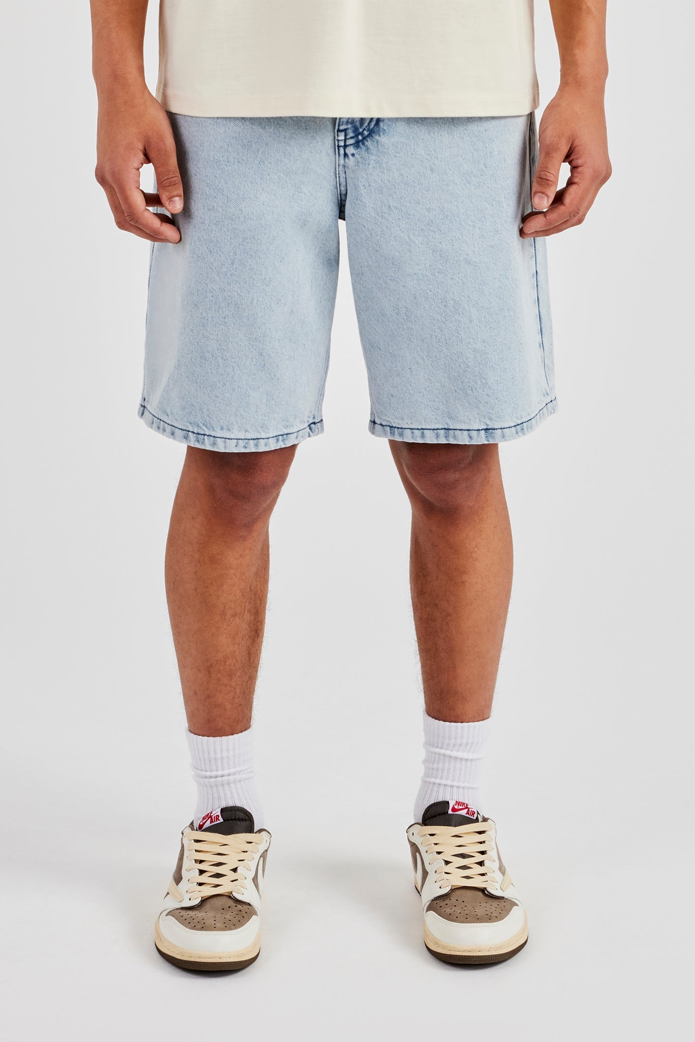 Relaxed Denim Short - Ice Blue