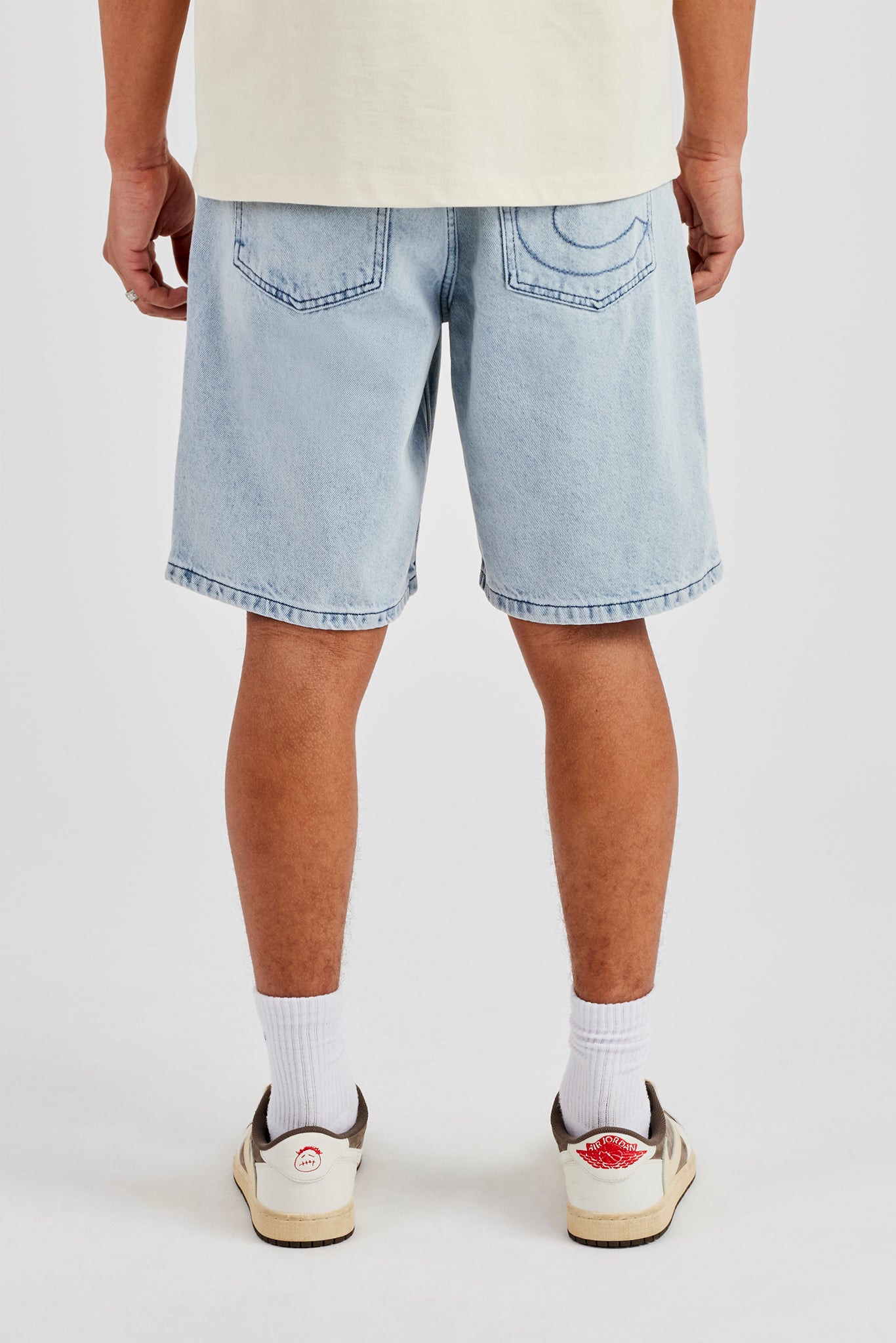 Relaxed Denim Short - Ice Blue
