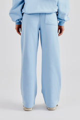 Embroidered C Jogger - Baby Blue