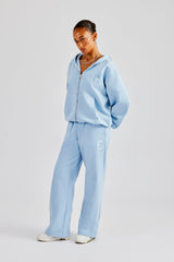 Embroidered C Zip Through Tracksuit - Baby Blue