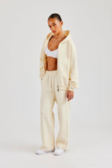 C Embroidered Zip Through Tracksuit - Butter Yellow