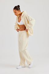 C Embroidered Zip Through Tracksuit - Butter Yellow